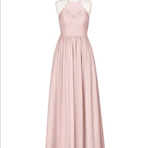Floor length halter top gown